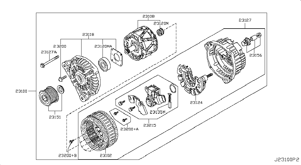 NISSAN 23100-JD71A - Alternatör parts5.com