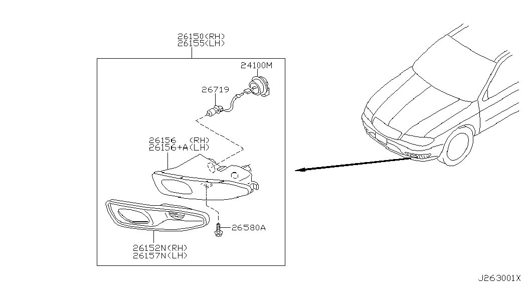 NISSAN 26293-89905 - Żarówka, reflektor doświetlający podczas skrętu parts5.com