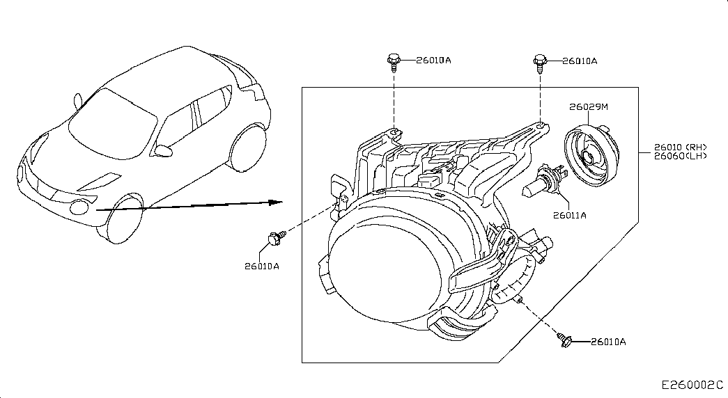 NISSAN 26294-8990D - Żarówka, reflektor przeciwmgłowy parts5.com