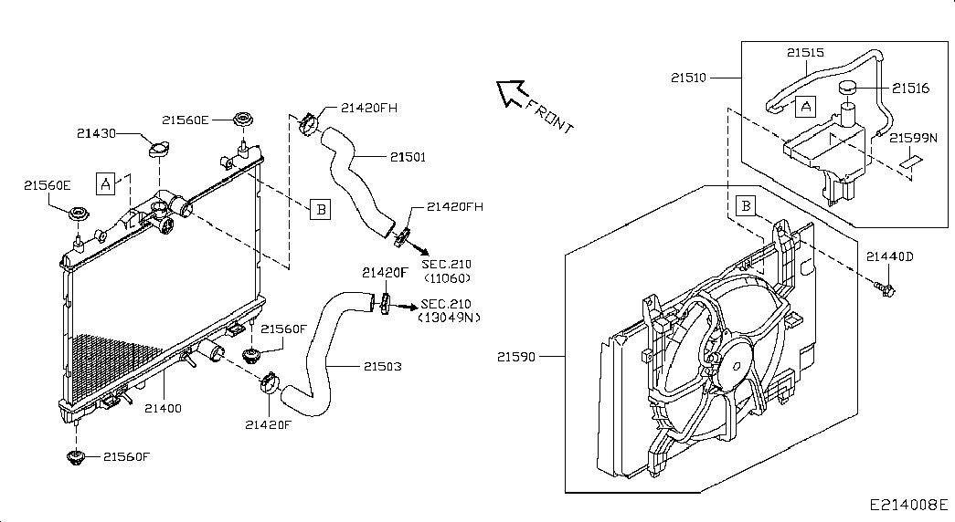 Infiniti 214307996E - Tapa, radiador parts5.com