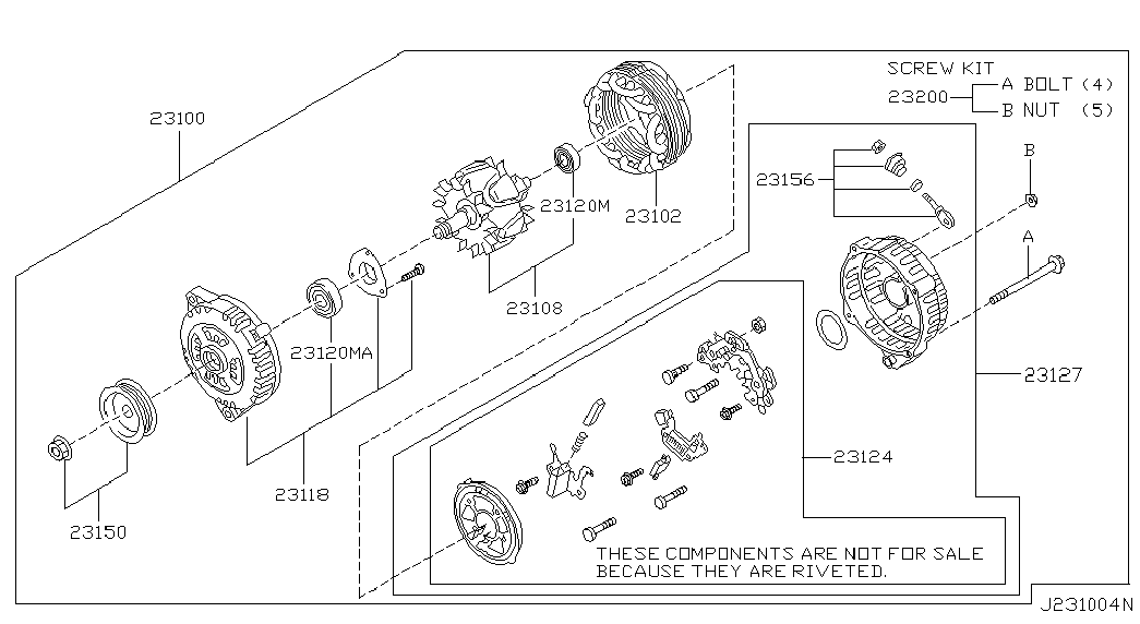 NISSAN 23100-2Y900 - Γεννήτρια parts5.com