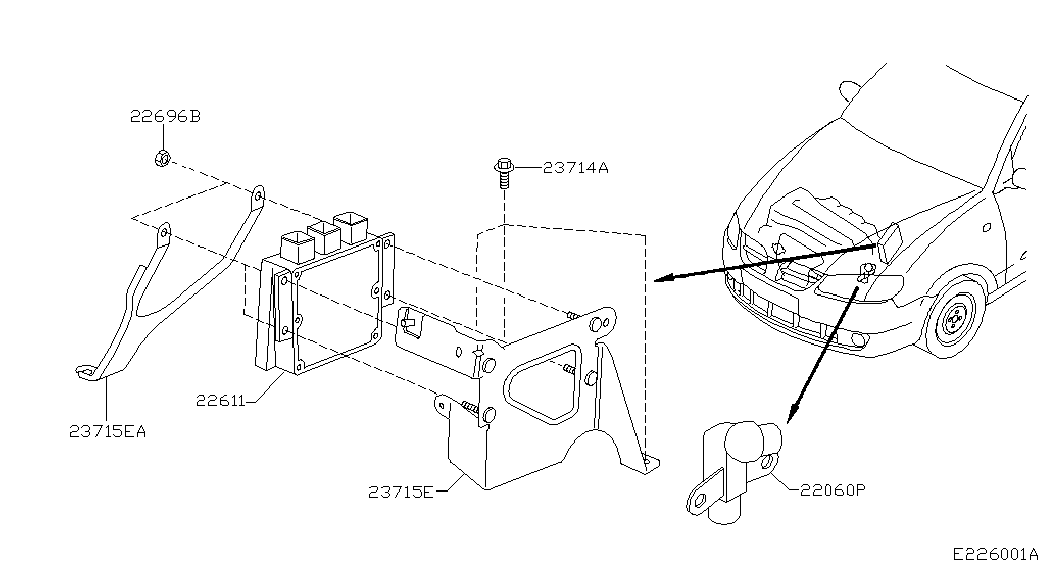 NISSAN 22060BN700 - Knock Sensor parts5.com