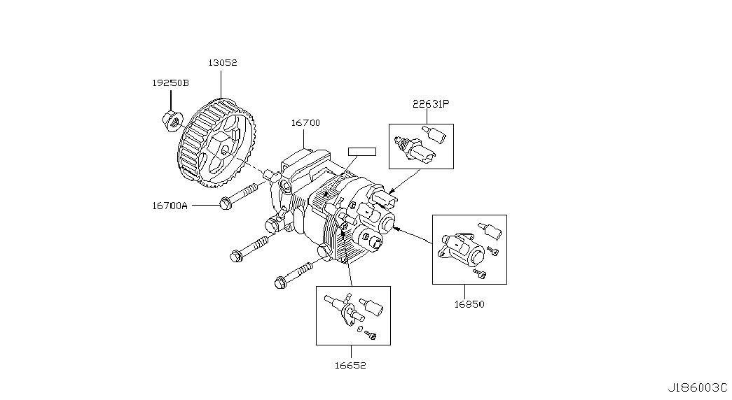 NISSAN 16700-BN700 - Pompa wtryskowa parts5.com