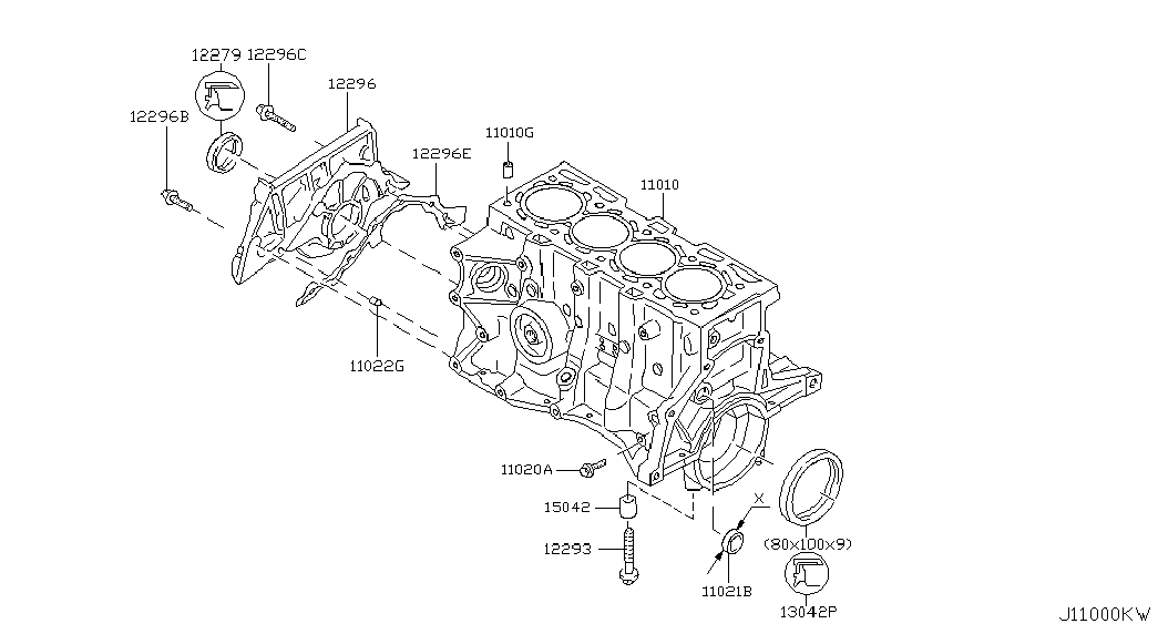 NISSAN 13510-BN701 - Tömítőgyűrű, vezérműtengely parts5.com