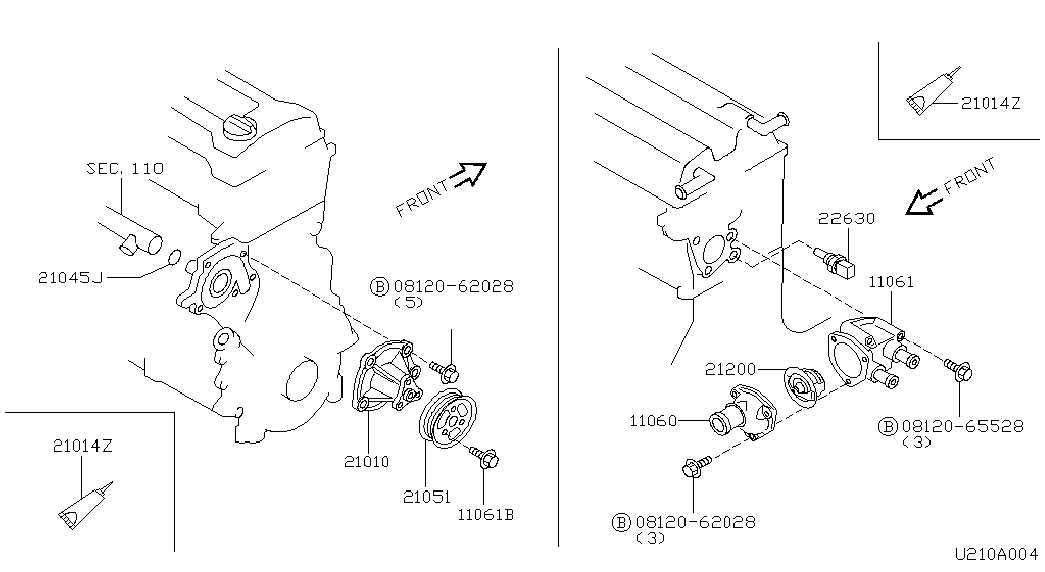 Infiniti 2120099B03 - Termostat, chladivo parts5.com