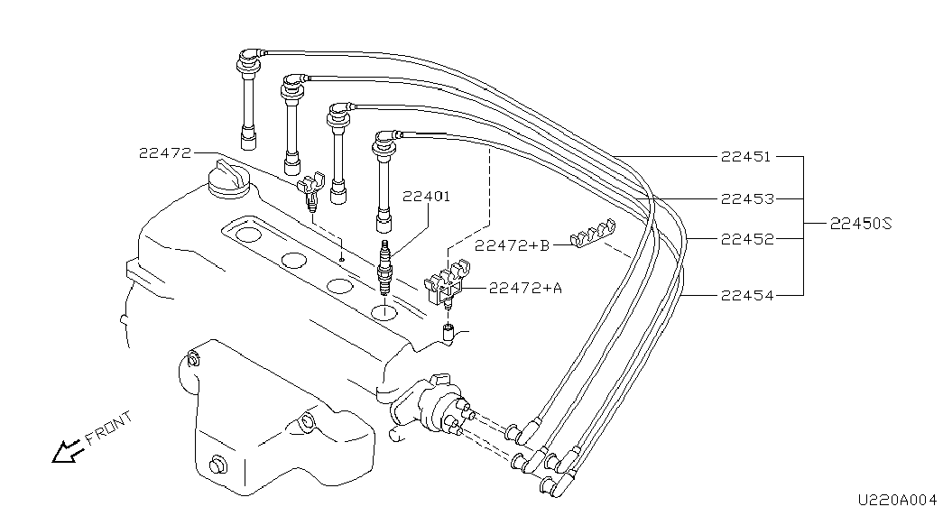 Infiniti 22401-50Y04 - Süüteküünal parts5.com