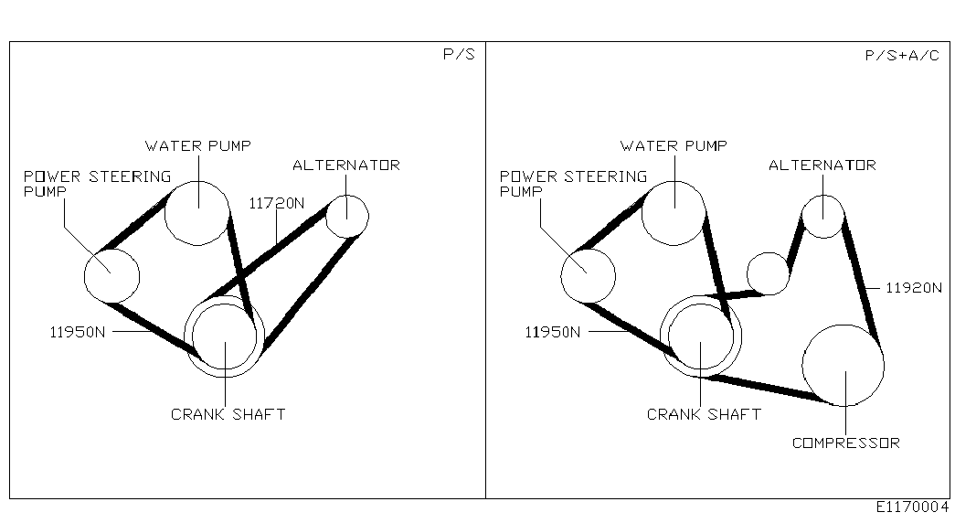 NISSAN 11950-9F600 - Ιμάντας poly-V parts5.com