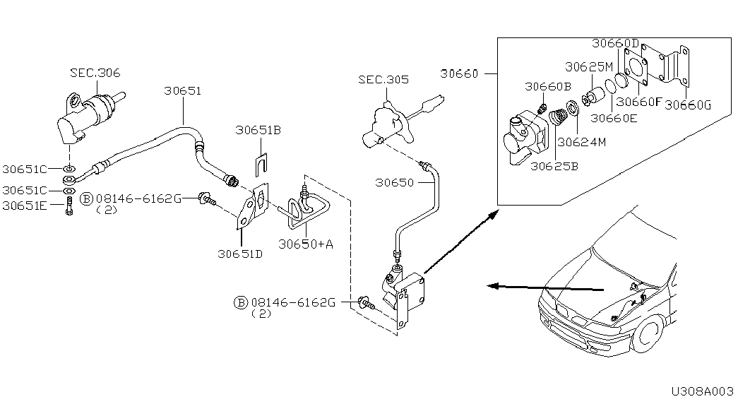 NISSAN 46237A4600 - Joint d'étanchéité, collecteur d'admission parts5.com