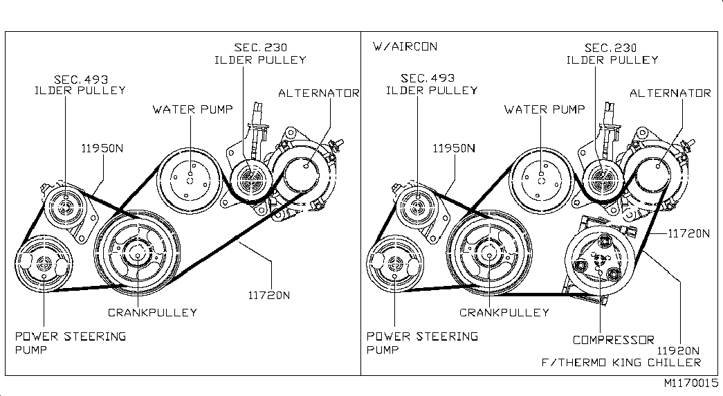 NISSAN 11950EB30A - Ozubený klinový remeň parts5.com