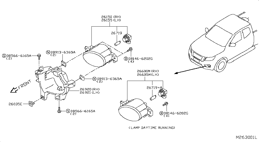 RENAULT 26150-8992A - Ködlámpa parts5.com