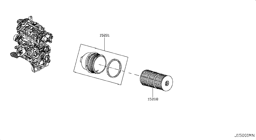 NISSAN 15209-00Q0H - Маслен филтър parts5.com