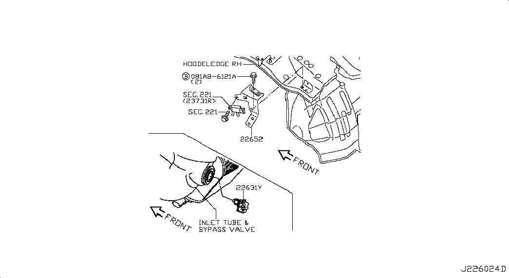 NISSAN 2263000Q3E - Sensor, intake air temperature parts5.com