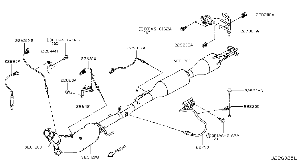 NISSAN 2269000Q1H - Sonda Lambda parts5.com