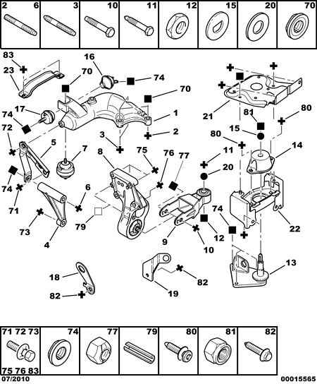 PEUGEOT 1806 27 - Soporte, motor parts5.com