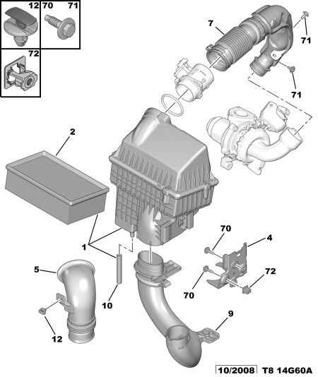 PEUGEOT 1444 QQ - Air Filter parts5.com