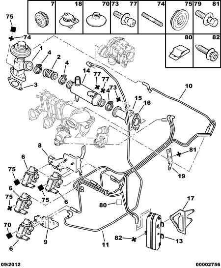 CITROËN 1628 VT - Supapa EGR parts5.com