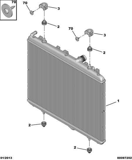 CITROËN 1330.P9 - Radiador, refrigeración del motor parts5.com