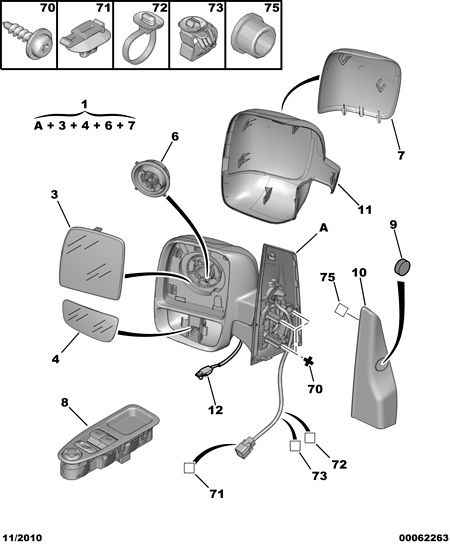 PEUGEOT (DF-PSA) 8153 GE - Außenspiegel parts5.com