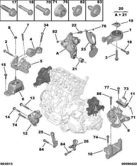 PEUGEOT 1803.T7 - Civata, enine bugi kolu parts5.com