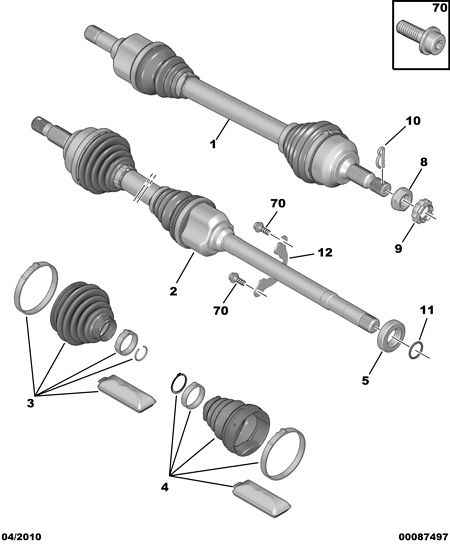 CITROËN 3287 C1 - Burduf cauciuc, articulatie planetara parts5.com