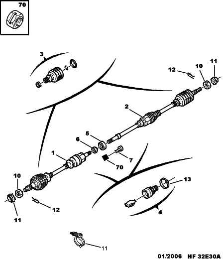 PEUGEOT 3287.81 - Osłona, wał napędowy parts5.com