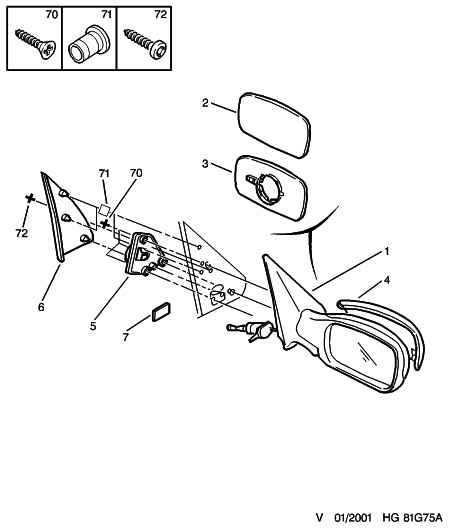 PEUGEOT 8151 K9 - Зеркальное стекло, наружное зеркало parts5.com