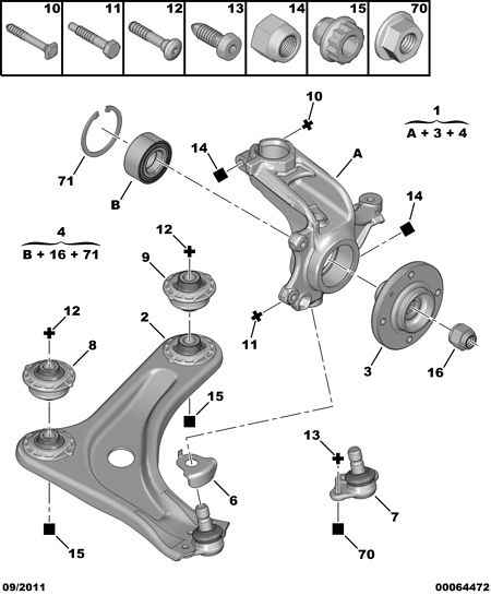 CITROËN 3307.76 - Rattalaagrikomplekt parts5.com