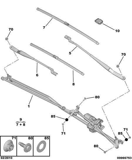 PEUGEOT 6423 21 - Törlőlapát parts5.com