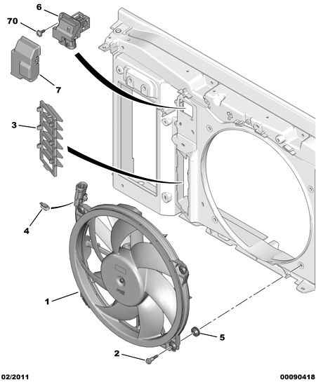 CITROËN 1308.CW - Unidad de control, ventilador (refrigeración motor) parts5.com