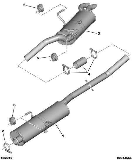 CITROËN 1713 52 - Conector teava, sistem de esapament parts5.com