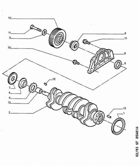 CITROËN/PEUGEOT 0127 28 - Těsnicí kroužek hřídele, klikový hřídel parts5.com