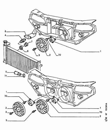 CITROËN/PEUGEOT 1254 70 - Ventilátor, motorhűtés parts5.com