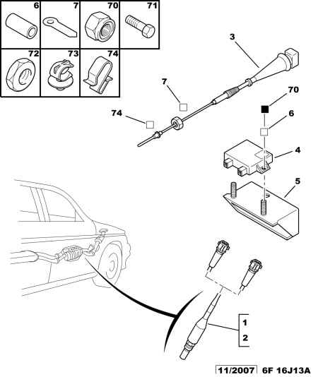 CITROËN 1628 P6 - Sonda Lambda parts5.com