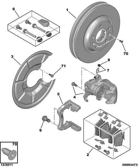 PEUGEOT 4253-26 - Brake Pad Set, disc brake parts5.com