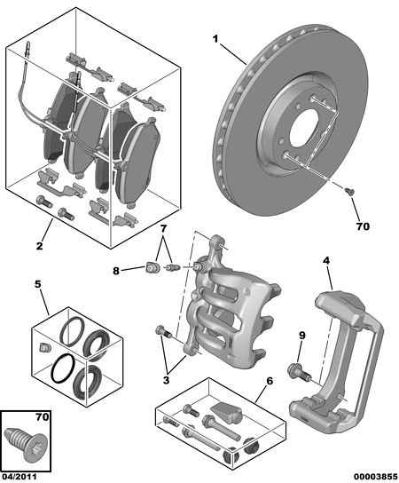 PEUGEOT 4249.43 - Disc frana parts5.com