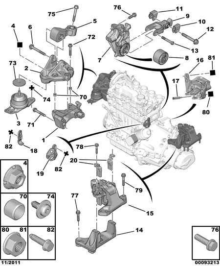 DS 1807 FH - Holder, engine mounting parts5.com