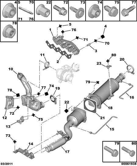 PEUGEOT 1731 LN - Soot / Particulate Filter, exhaust system parts5.com