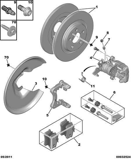 DS 4252.32 - Komplet zavornih oblog, ploscne (kolutne) zavore parts5.com