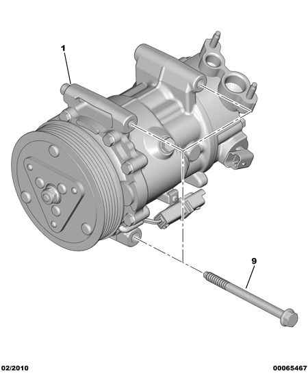 CITROËN 6453.WK - Compresor, climatizare parts5.com