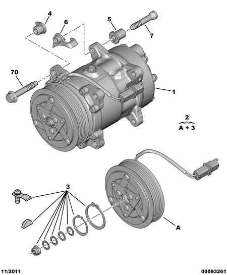 PEUGEOT (DF-PSA) 6453 TK - Compresor, aire acondicionado parts5.com