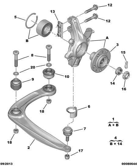 PEUGEOT 16 066 309 80 - Articulatie directie, suspensie roata parts5.com