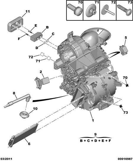 PEUGEOT 6436.A9 - Heat Exchanger, interior heating parts5.com