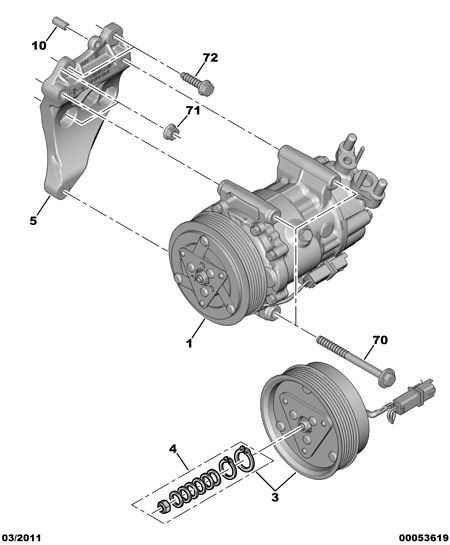 CITROËN/PEUGEOT 6487 01 - Compresor, climatizare parts5.com