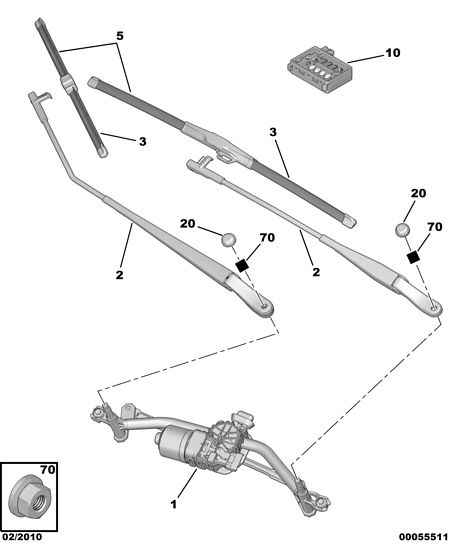 PEUGEOT (DF-PSA) 6426 YV - Μάκτρο καθαριστήρα parts5.com