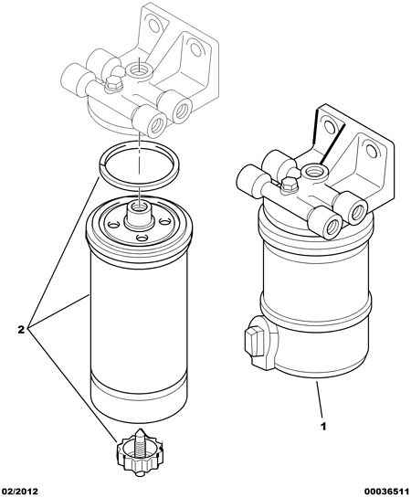 PEUGEOT (DF-PSA) 1901 55 - Fuel filter parts5.com