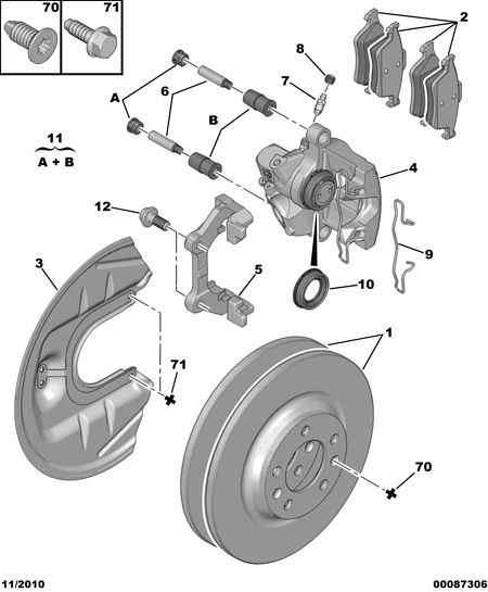 CITROËN 4254 A8 - Set placute frana,frana disc parts5.com