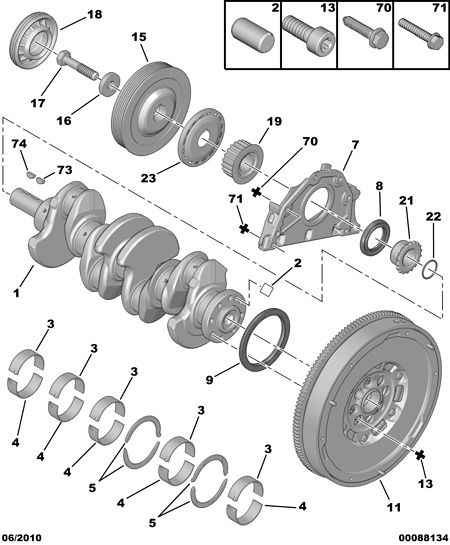 CITROËN 0515.V9 - Kayış kasnağı, krank mili parts5.com