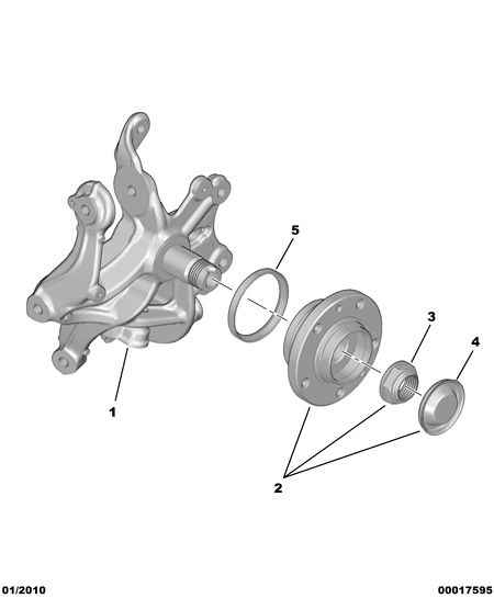 PEUGEOT (DF-PSA) 3748 87 - Wheel hub, bearing Kit parts5.com