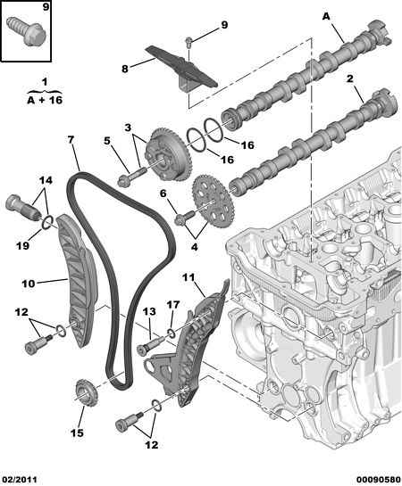 PEUGEOT 0829.G3 - Σετ καδένας χρονισμού parts5.com