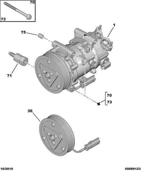 RENAULT 6487 69 - Compresor, climatizare parts5.com